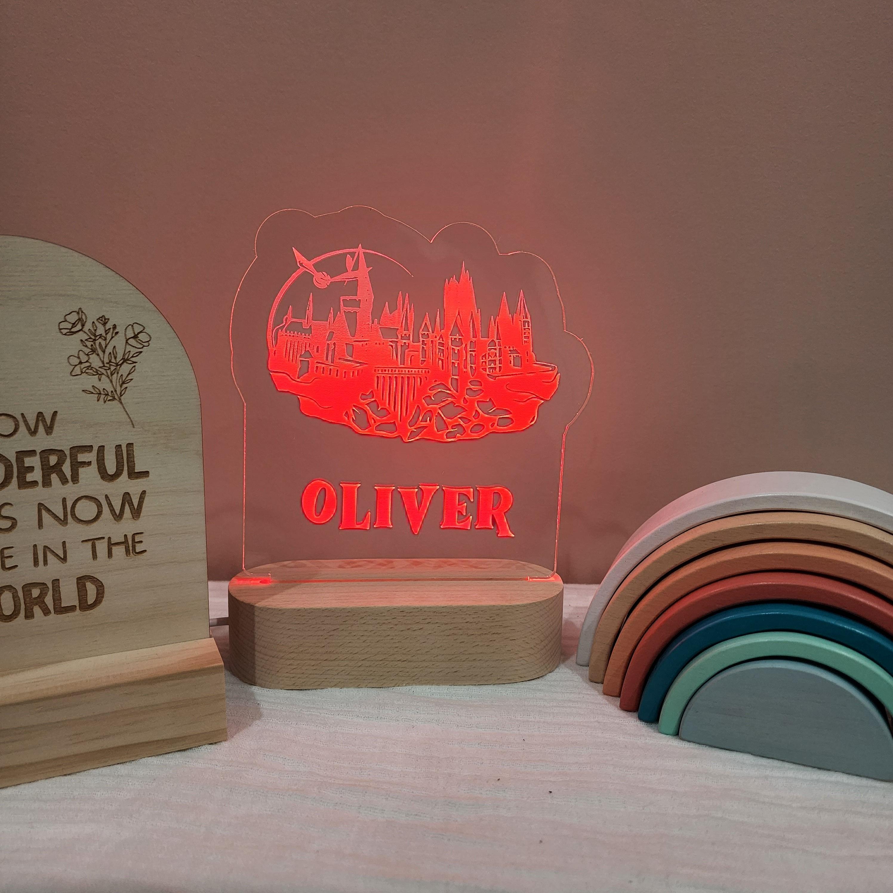 Personalised Night Light 🌙 - Wizard Castle - The Willow Corner