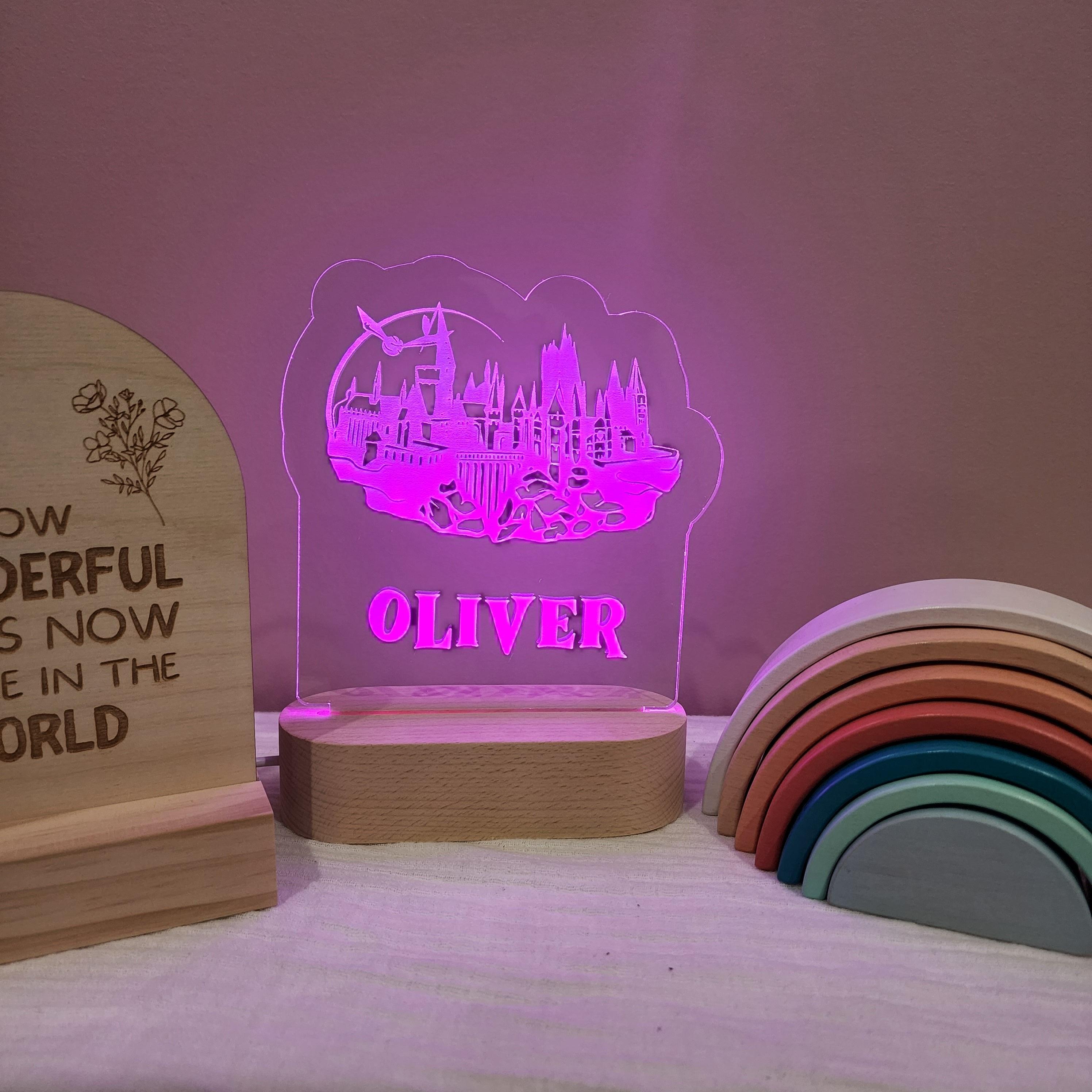 Personalised Night Light 🌙 - Wizard Castle - The Willow Corner