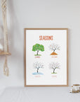 Seasons - Summer Reds - Educational Print Series - Poster - The Willow Corner