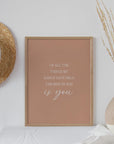 The Best By Far Is You - Stone - Quote Print Poster - The Willow Corner