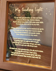 Timber Night Light Frame - Poem - My Guiding Light - Grandmother Mother's Day Gift - The Willow Corner