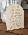 Wooden Arch Quote - Affirmation 🌼 - The Willow Corner