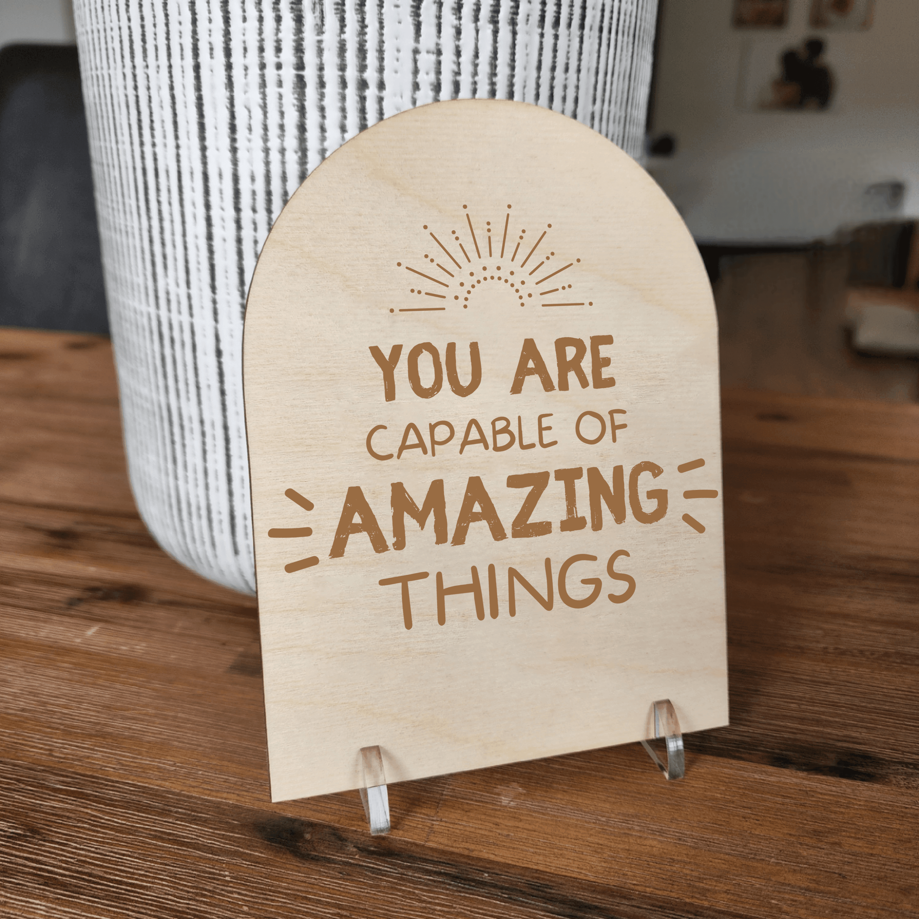 Wooden Arch Quote - You Are Capable ☀️ - The Willow Corner